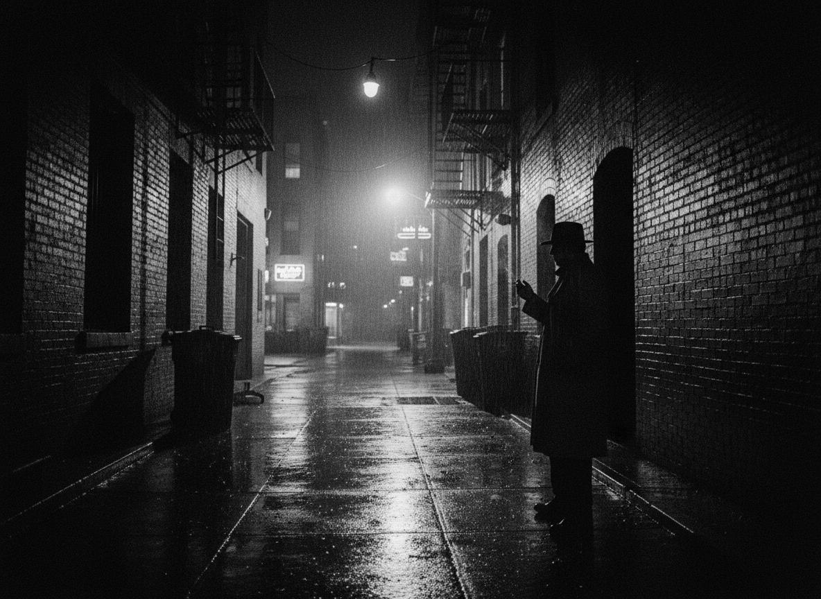Noir street scene